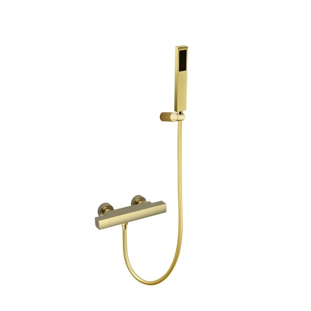 Grifo termostático oro cepillado Seattle Lluvibath | YN31F 36