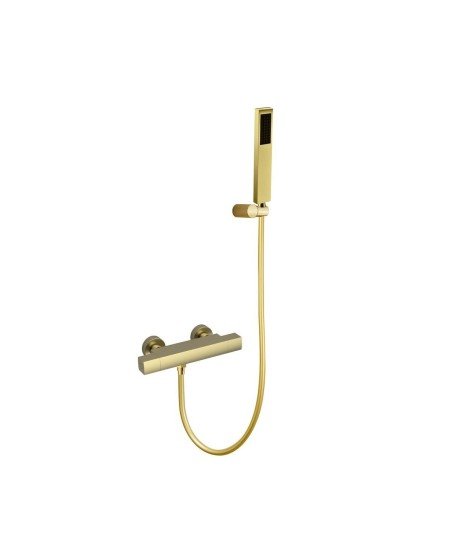 Grifo termostático oro cepillado Seattle Lluvibath | YN31F 36