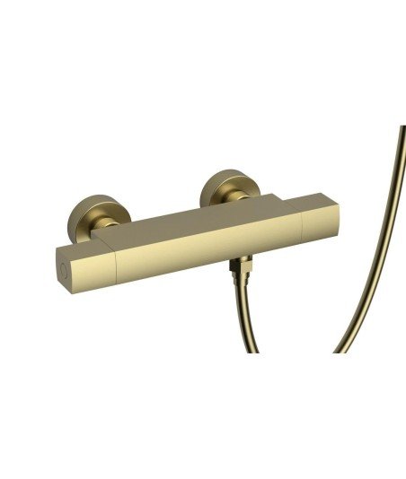 Grifo termostático oro cepillado Seattle Lluvibath | YN31F 36