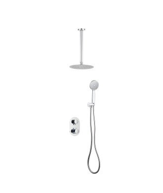 Ducha empotrada termostática techo cromo Lluvibath Zeus | ZE03D 12