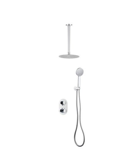 Ducha empotrada termostática techo cromo Lluvibath Zeus | ZE03D 12