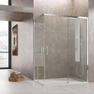 Mampara de ducha angular 2...