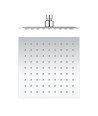 Rociador de ducha acero inoxidable | cuadrado 20 x 20 Lluvibath