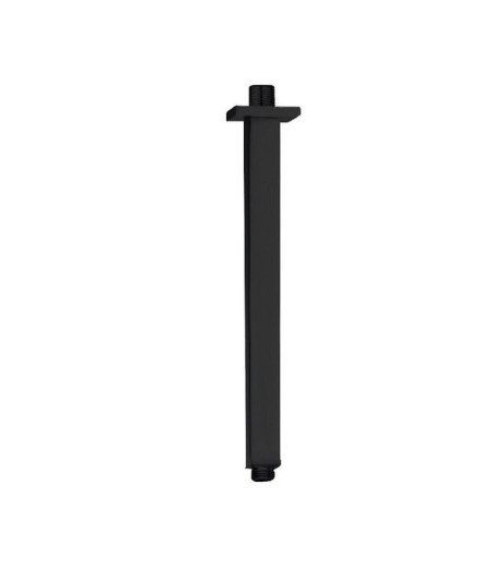 Brazo negro de ducha cuadrado a techo | BC220 05