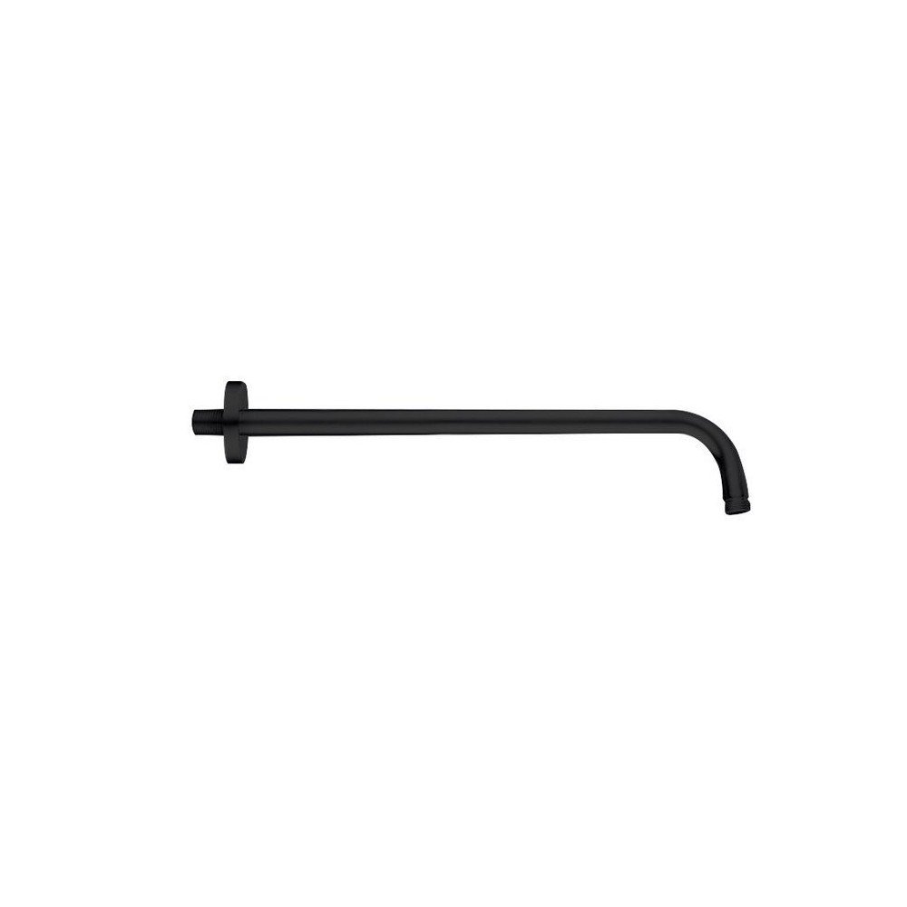 Brazo negro de ducha redondo a pared | BC130 05