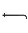 Brazo negro de ducha redondo a pared | BC130 05