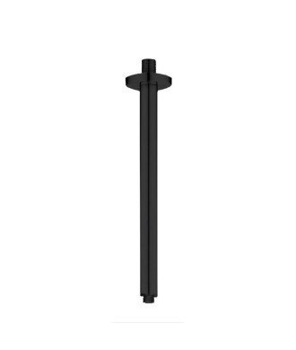 Brazo negro de ducha redondo a techo | BC230 05