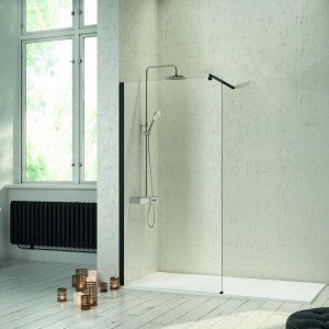 Mampara de ducha fija en...