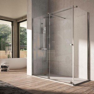 Mampara de ducha frontal...