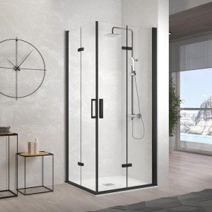 Mampara negra angular dos...