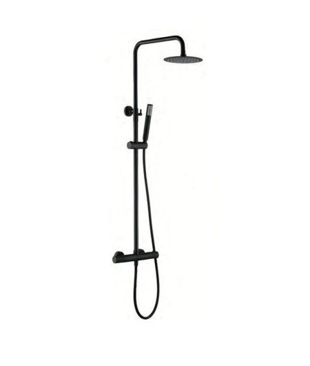 Columna de ducha termostática negro mate IMEX | BTD038/NG