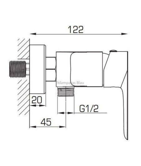 Grifo de bañera blanco mate Cassio IO | ofertas