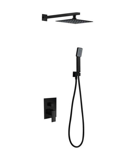 Ducha negro mate empotrada Dublín IMEX - oferta GPE006/NG