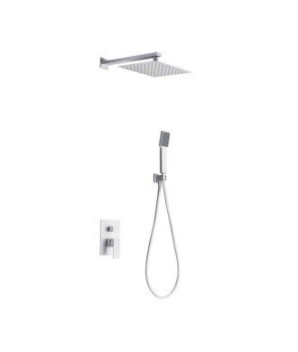 Ducha blanco mate empotrada Dublín IMEX - oferta GPE006/BL