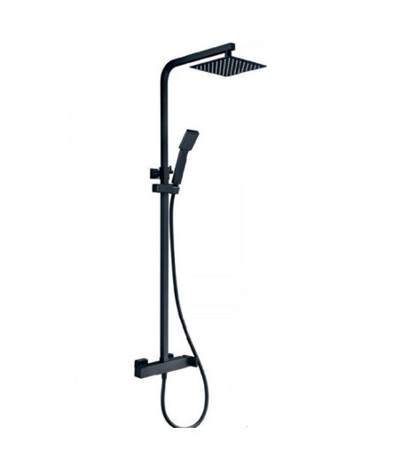 Columna de ducha negra Fiyi IMEX BLAU
