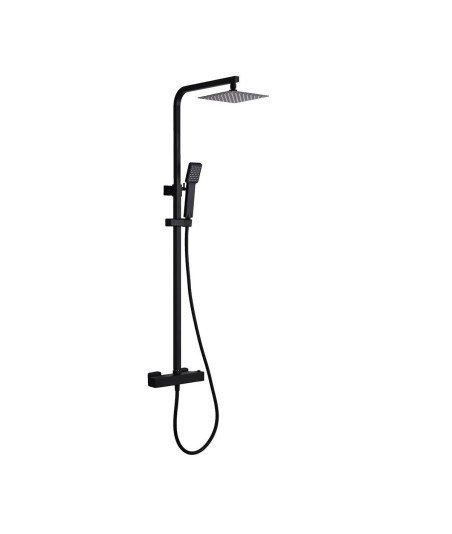 Columna ducha negro mate termostática | Vigo IMEX BTV013/NG