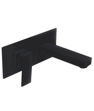 Grifo negro mate empotrado de lavabo Suiza IMEX - GLE020NG