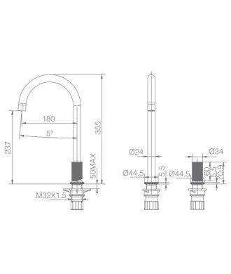 Grifo monomando de cocina Manacor IMEX oferta cromo