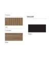 Mueble de baño lavabo negro y mueble oro | Modelo Ávalon