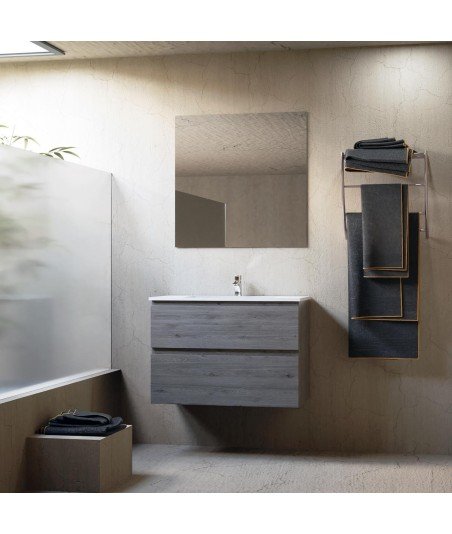 Mueble de baño color zain | 2 cajones suspendido ELE Torvisco