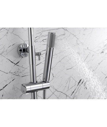 Columna de ducha termostática cromo IMEX | BTD038
