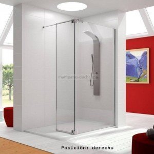 Mampara de ducha Fija + Puerta abatible Fresh