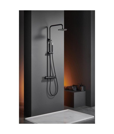 Columna de ducha Monza NEGRA IMEX en oferta | BDM039/NG