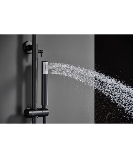 Columna de ducha Monza NEGRA IMEX en oferta | BDM039/NG