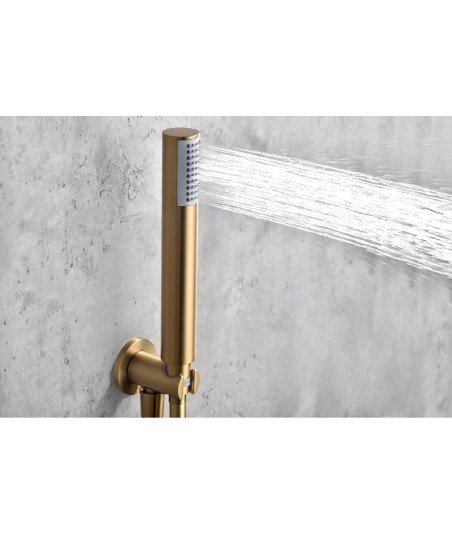 Columna de ducha Monza oro cepillado en oferta | BBDM039/OC
