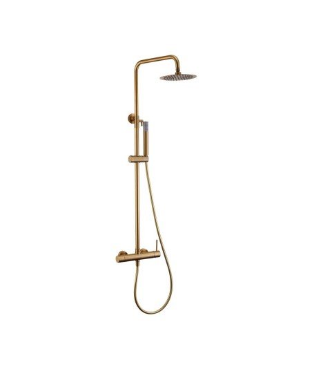 Columna de ducha Monza oro cepillado en oferta | BBDM039/OC