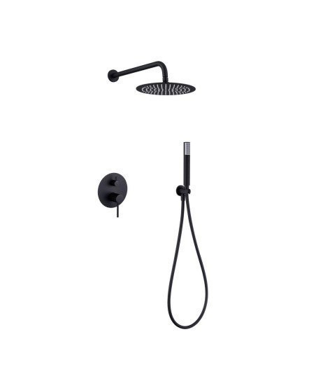 Ducha empotrada negro mate Monza IMEX | GPM039/NG