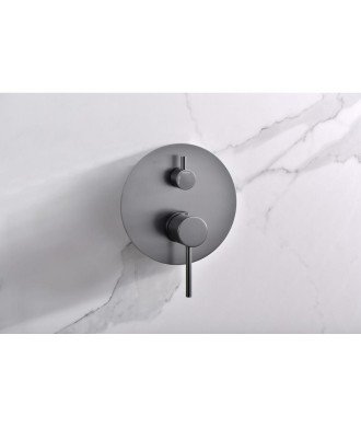 Ducha empotrada black gun metal Monza IMEX | GPM039/BGM