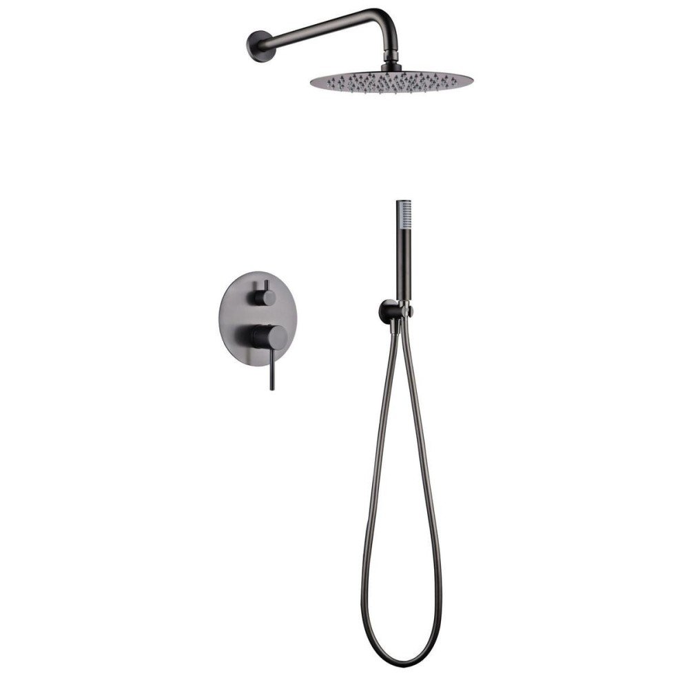 Ducha empotrada black gun metal Monza IMEX | GPM039/BGM