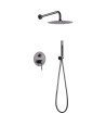 Ducha empotrada black gun metal Monza IMEX | GPM039/BGM