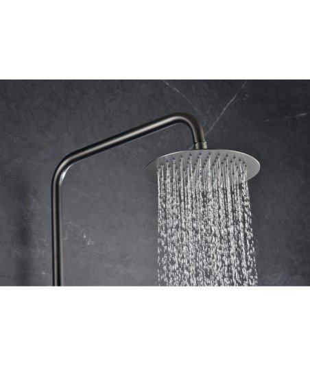 Columna termostática ducha Monza IMEX en oferta | black gun metal