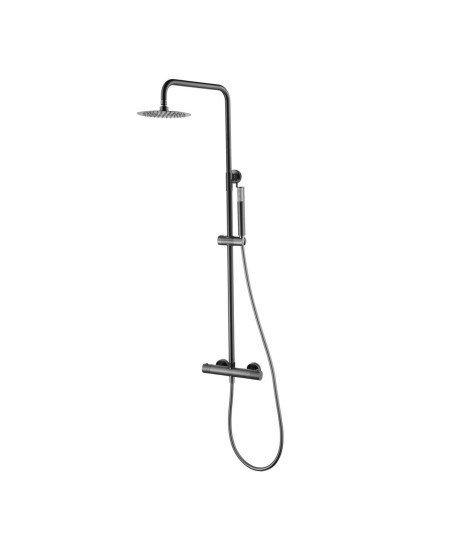 Columna termostática ducha Monza IMEX en oferta | black gun metal