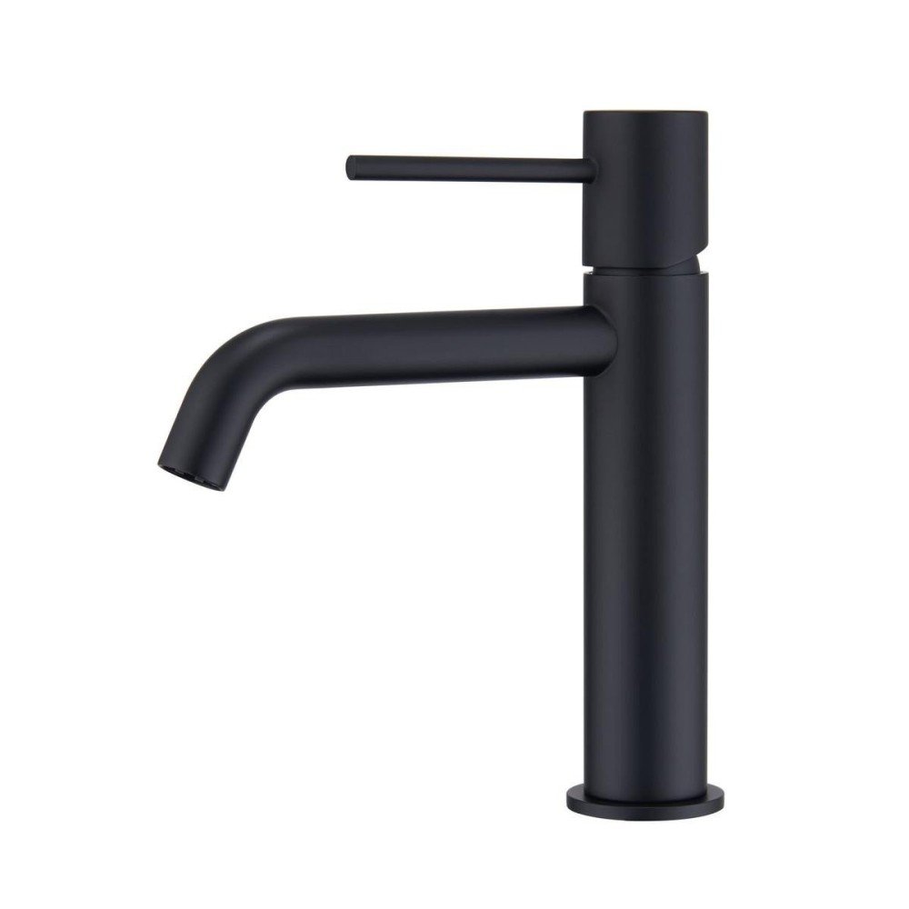 Grifo monomando de lavabo negro mate Monza IMEX | BDM039-1NG