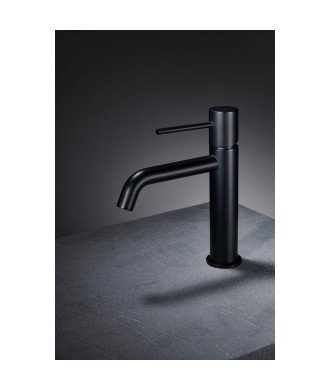Grifo monomando de lavabo negro mate Monza IMEX | BDM039-1NG