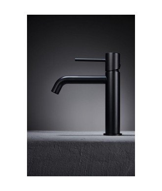 Grifo monomando de lavabo negro mate Monza IMEX | BDM039-1NG