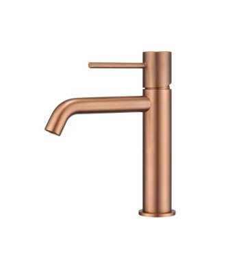 Grifo monomando de lavabo oro rosa Monza IMEX | BDM039-1OC