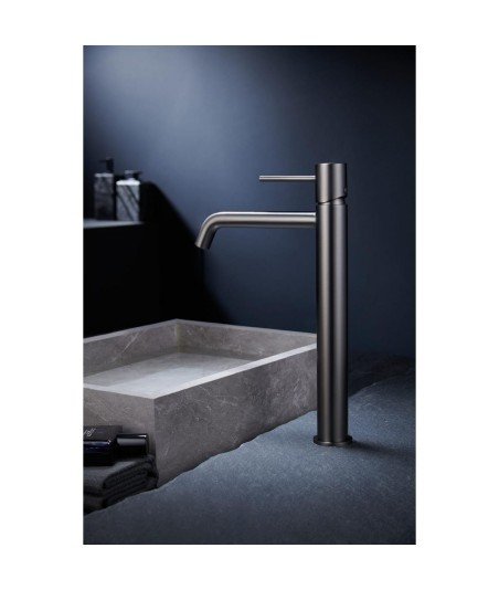 Grifo caño alto de lavabo black gun metal Monza IMEX| BDM039-3BGM