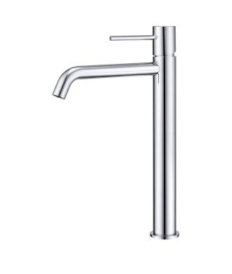 Grifo caño alto de lavabo plata Monza IMEX| BDM039-3