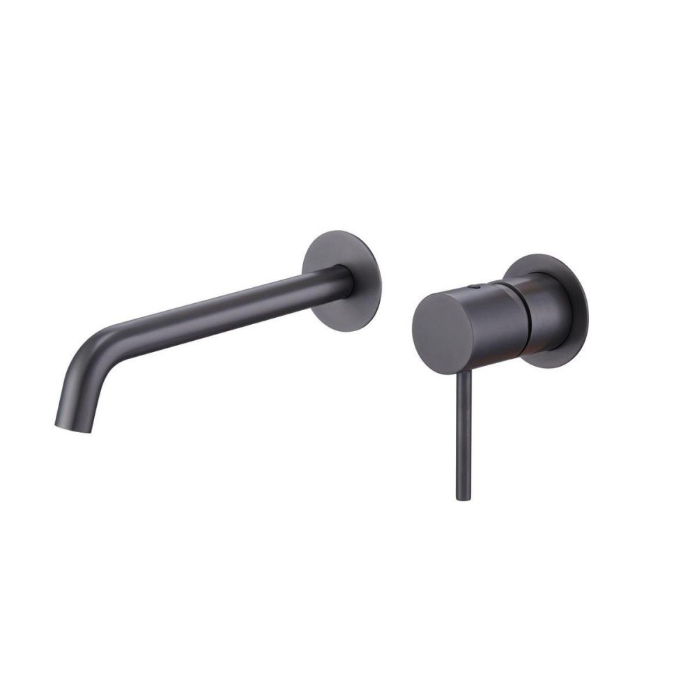 Grifo negro mate empotrado de lavabo Monza IMEX | Mamparas Blau