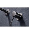 Grifo negro mate empotrado de lavabo Monza IMEX | Mamparas Blau