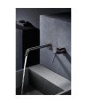 Grifo negro mate empotrado de lavabo Monza IMEX | Mamparas Blau