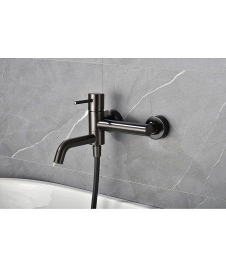 Grifería de bañera black gun metal Monza Imex | BDM039-4BGM