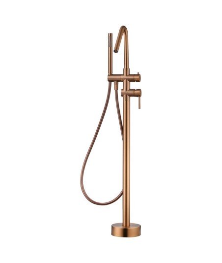 Grifo oro rosa cepillado pie de bañera Córcega IMEX | BBECO1/OC