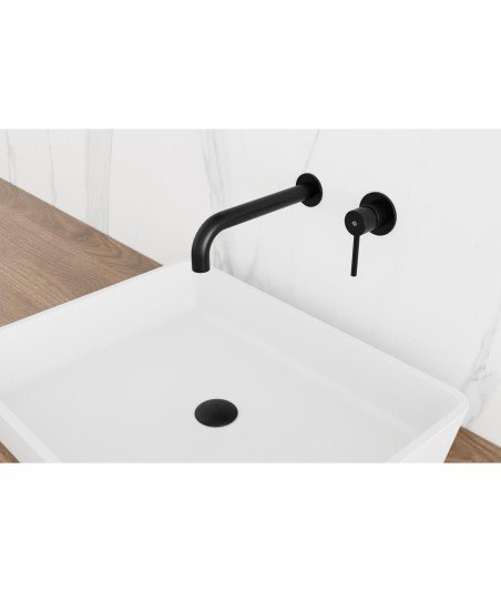 Grifo empotrado lavabo negro GME | Mamparas Blau