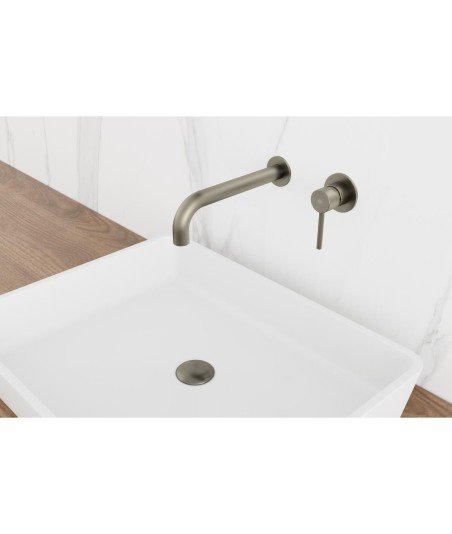 Grifo níquel cepillado empotrado de lavabo Sirio IO | Ref.3190NQ