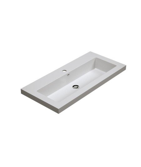 Lavabo encimera de resina de encastras | Sam Torvisco